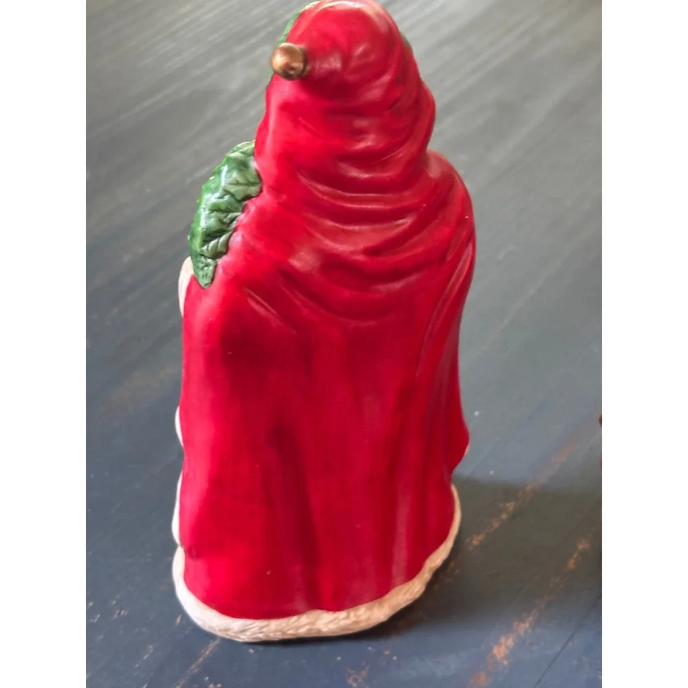 Brinns 1992 Vitg. Santa Claus Father Christmas Figurines Set of 3 Ceramic Decor